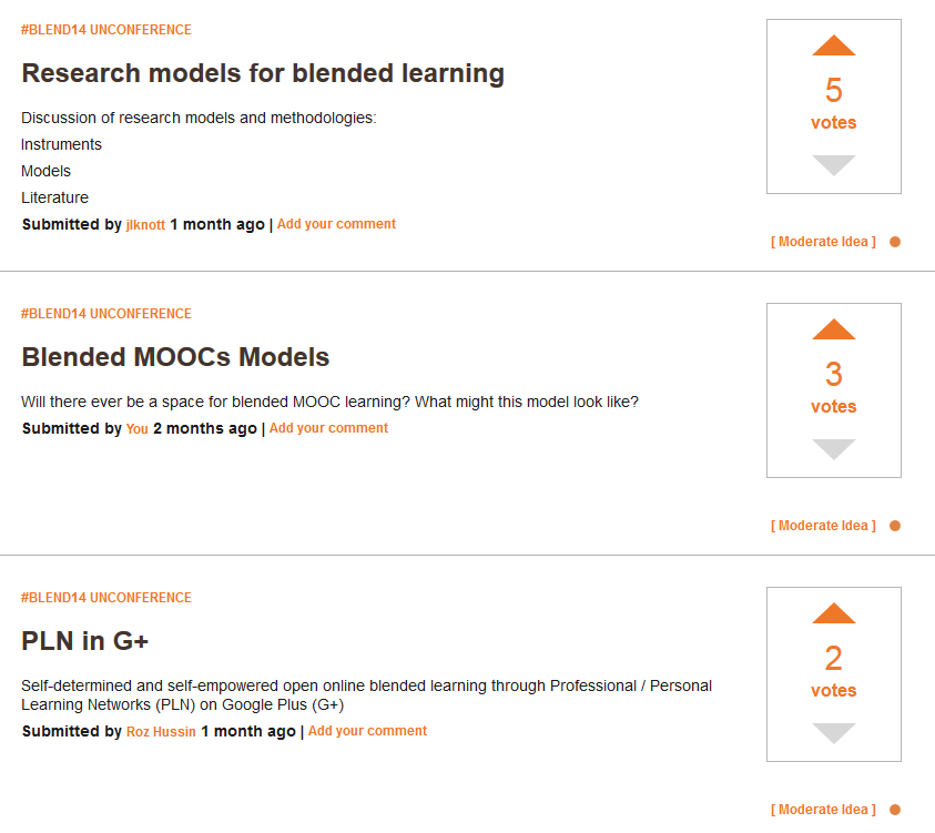 A few ideas to vote on